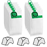 Sunnila 10 Bolsas + 3 Filtros Compatibles con Bolsas de Aspirador Vorwerk Kobold VK140 VK150 - Verde